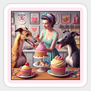 Retro Bakery, Greyhounds, and a Pin-Up Girl Sticker